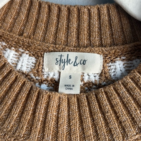 Style & Co Fair Isle Sweater - Picture 2 of 5